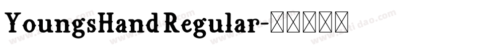 YoungsHand Regular字体转换